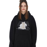 エンジェルキャットフーディー/[IHD004-1] ANGEL CAT HOODIE - BLACK