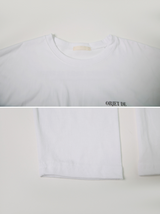 オブジェクトプリンティングオーバーフィット長袖Tシャツ