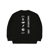 マルチロゴクルーネック / BSR2223FWPO074 MULTI LOGO CREWNECK BLACK