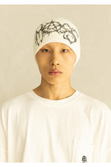 PENTAGRAM SHORT BEANIE MWHAC001-WT
