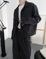 No.9180 woolen set-up trucker JK (6633609035894)
