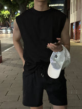 ラガーレーススリットスリーブレスシャツ/Lager Ice Slit Sleeveless Shirt (2 colors)
