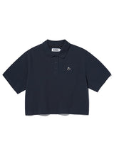 MONO CHERRY CROP PIQUE [DARK NAVY]
