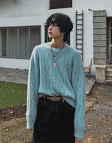 アンゴラフィッシャーツイストニット (5 color)