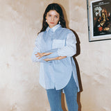 STRIPE OVERSIZE SHIRT_L/BLUE (EEOO1BLR01W) (6541196460150)