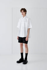 ダブルホルダー半袖Tシャツ/DOBLE HOLDER STRIPE HALF SHIRT WHITE