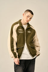 FLEECE PADDED JACKET - KHAKI