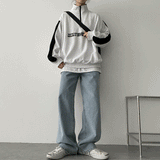 カラードハーフジップアップアノラックスウェットシャツ / Getz Colored Half Zip-Up Anorak Sweatshirt