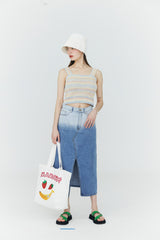クロシェット ニット スリーブレス トップ / Crochet Knit Sleeveless Top