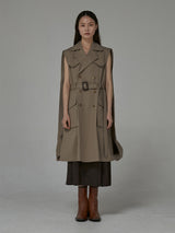 CAPE TRENCH LONG VEST (6677554102390)