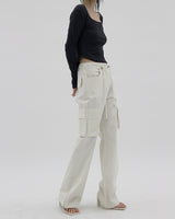 カーゴジッパーポイントパンツ / Cargo Zipper Point Pants (3color)
