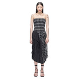 スモッキングドレープドレス/DOZI - Smocking Draped Dress _ Black