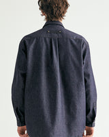 UNISEX DENIM SHIRT JACKET & PANTS SET M - INDIGO BLUE (6636434882678)