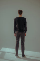 フロントサイドスリットニットシャツ / Front_Side Slit Knit Shirt (4445023895670)