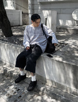 ストライプシンロングTシャツ