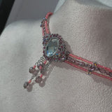 ベイビーピンククリアチョーカー / baby pink clara choker