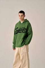 WAVE LOGO KNIT HOOD - KHAKI