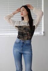 ネットボレロニット/Net Bolero Knit (2color)
