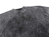 BETREZ OVERSIZED ACID WASH TEE - BLACK LOGO