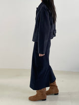 Remember corduroy long skirt 