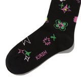 ウィティーバニープラネットソックス / WITTY BUNNY PLANET SOCKS [BLACK]
