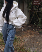 [BELLIDE MADE] スモーククリーミー2wayショートパッディング