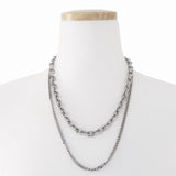 ダブルチェーンネックレス / DOUBLE CHAIN NECKLACE (4384004276342)