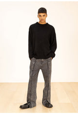 ウールソフトモヘアオーバーサイズニット/WOOL SOFT MOHAIR OVERSIZED KNIT