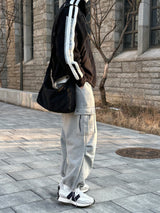 LMN ラインフリースジャージー / LMN line fleece jersey (black)
