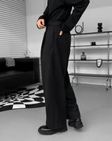 ナッピングピンタックワイドスラックス / CH Napping Pintuck Wide Slacks (2 colors)