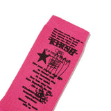 YOUTHHOSTEL GRAPHIC SOCKS [PINK]