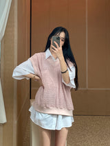 ASCLO Perfect Over Cotton Short Sleeve Shirt (5color)