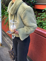 [MADE] Pudding Fur Jacket (Matcha Green)