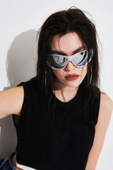 カッターノースリーブトップ/CUTTER SLEEVELESS TOP