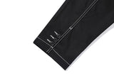ステッチコットンブレザー / STITCH COTTON BLAZER_BLACK