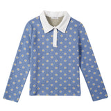 BLOOM COLLAR T-SHIRT_BLUE (6600102772854)