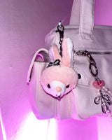 Gangster ribbon rabbit keychain