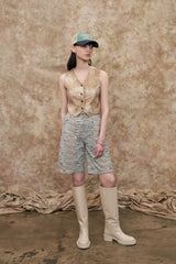 バックスリットベスト / [22S] BACK SLIT VEST / LIGHT BEIGE