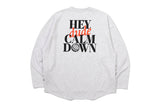 レタリングロングスリーブ / LETTERING LONG SLEEVE_LIGHT GREY