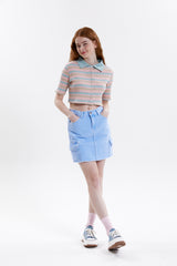 カーゴポケットカラースカート/CARGO POCKET COLOR SKIRT