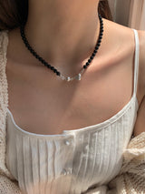 ノッティングオニックスネックレス / [925silver] Notting onyx Necklace