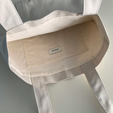 Oxford simple line bag - ivory