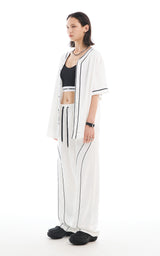  SATIN LINE PANTS_WHITE
