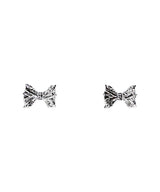 リボンラッフルシルバーピアス