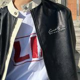 90S Biker Leather Jacket (2color)
