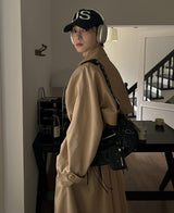 ダディフットバックケープトレンチコート / Daddy Fit Back Cape Trench Coat (3 color)