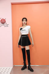 チェーンベルトスカートショーツ / SKI(6434) chain belt skirt shorts