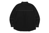 ツーポケットステッチシャツ / TWO POCKET STITCH SHIRT_BLACK