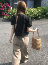 Allium pintuck blouse