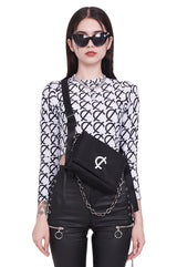シグネイチャーロゴモノグラムクロップラッシュガードツーピースセット/Signature logo monogram crop rash guard two-piece set (white)